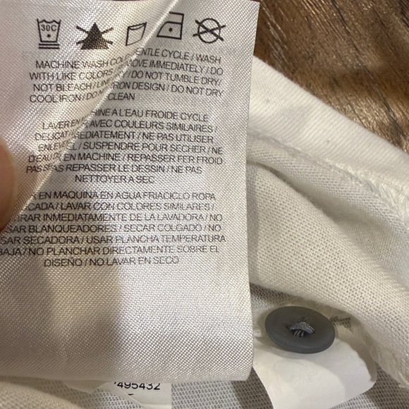 Nike Men's Long Sleeve Henley Shirt - Gray and White - Picture 8 of 10